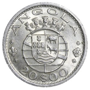 Angola, 20 escudos, rok 1955