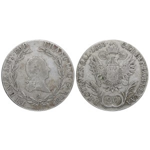 Empire autrichien, 20 Kreuzers, 1805, A