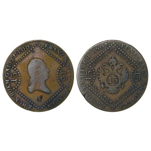 Austrian Empire, 15 Kreuzers, 1807 year, S