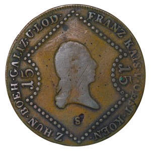 Austrian Empire, 15 Kreuzers, 1807 year, S