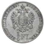Austrian Empire, ¼ Florin, 1861 year, A