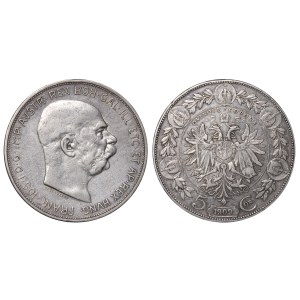 Austrian Empire, 5 Crowns, 1909 year