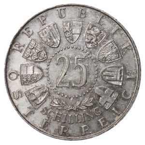 Austria, 25 Schilling, 1956 year, 200th Anniversary of birth of Wolfgang Amadeus Mozart
