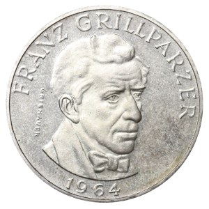 Austria, 25 Schilling, 1964 year, Franz Grillparzer