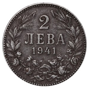 Bulharsko, 2 leva, rok 1941