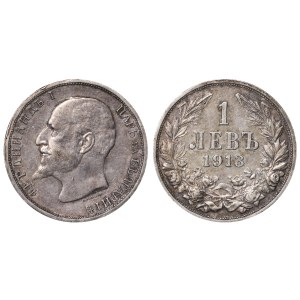 Bulharsko, 1 lev, rok 1913