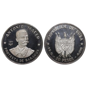 Cuba, 20 Pesos, 1977 year, Antonio Maceo