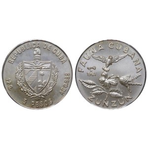 Cuba, 5 Pesos, 1981 year, Bee Humingbird