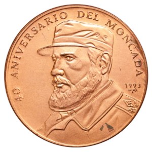 Cuba, 1 Peso, 1993 year, 40th. Anniversary of Moncada Barracs attack