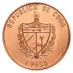 Cuba, 1 Peso, 1993 year, 40th. Anniversary of Moncada Barracs attack
