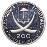 Guinée équatoriale, 200 pesetas, 1970, Francisco Macias, premier président