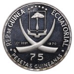 Equatorial Guinea, 75 Pesetas, 1970 year, Pope John XXIII