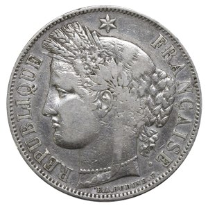 France, 5 Francs, 1850 year, A
