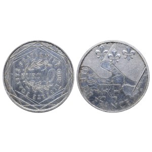 Francia, 10 euro, anno 2010, Île-de-France, 1° tipo