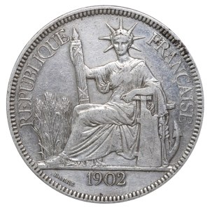 French Indochina, 1 Piastre, 1902 year, A