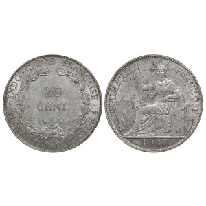 French Indochina, 20 Cents, 1937 year