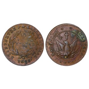 Griechenland, 10 Lepta, Jahr 1828