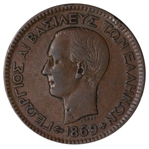 Griechenland, 10 Lepta, 1869, BB