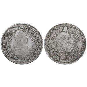 Ungheria, 20 Kreuzer, anno 1772, B-EVM D
