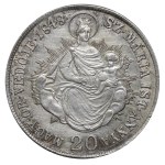 Hungary, 20 Kreuzers, 1848 year, K B, War of Independence Coinage