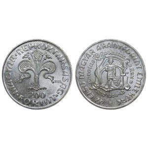 Ungheria, 200 fiorini, anno 1978, BP, primo fiorino d’oro ungherese di Karoly Robert d’Angiò
