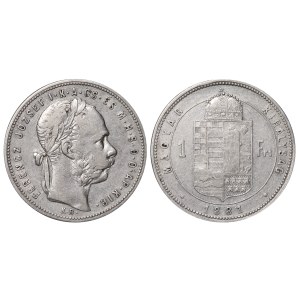 Hungary, 1 Florin, 1881 year, K B