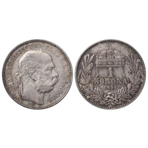 Ungheria, 1 corona, 1894, KB