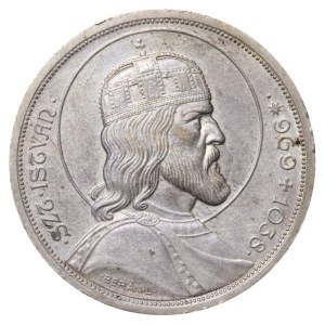 Ungheria, 5 pengo, 1938, 900° anniversario – Morte di Santo Stefano