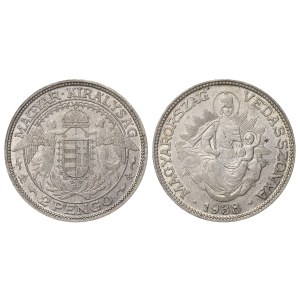 Maďarsko, 2 pengo, rok 1938, BP