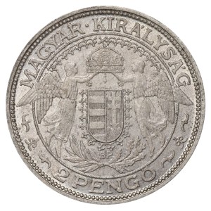 Maďarsko, 2 pengo, rok 1938, BP