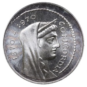 Italy, 1000 Lire, 1970 year, R, Centennial of Rome as Capital of Italy