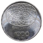 Italy, 1000 Lire, 1970 year, R, Centennial of Rome as Capital of Italy