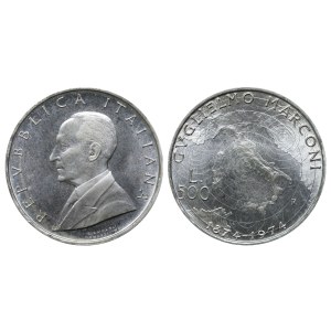Italy, 500 Lire, 1974 year, R, 100th Anniversary of the birth of Guglielmo Marconi