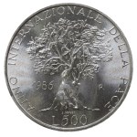 Italy, 500 Lire, 1986 year, R, International Year of Peace