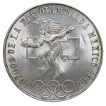 Mexico, 25 Pesos, 1968 year, Mo, 19th Summer Olympics - Mexico 1968