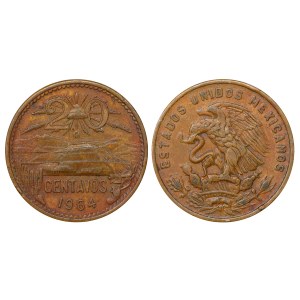Mexico, 20 Centavos, 1964 year, Mo