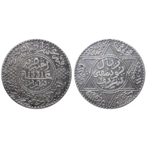 Morocco, 10 Dirhams/1 Rial, 1331 (1913) year