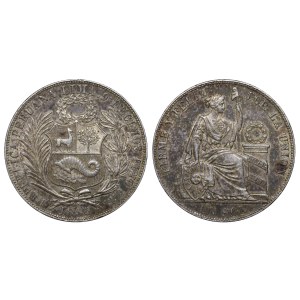 Peru, 1 Sol, 1885 year, RD