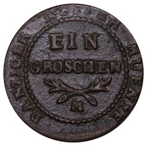 Republic of Danzig, French Occupation, 3 Schilling, 1812 year, M