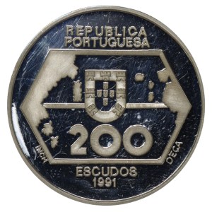 Portugal, 200 Escudos, 1991 year, Westward Navigation