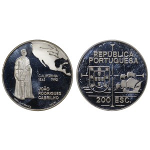 Portugal, 200 Escudos, 1992 year, California