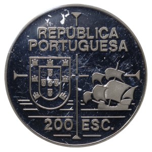Portugal, 200 Escudos, 1992 year, California