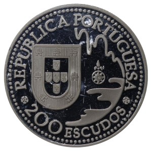 Portugal, 200 Escudos, 1993 year, First portuguese on Tanegeshima island