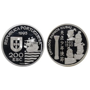 Portugal, 200 Escudos, 1993 year, ENVIADOS DAIMIOS KIUSHU