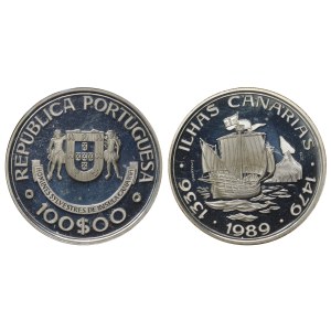 Portugal, 100 Escudos, 1989 year, Canary Islands
