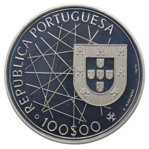 Portugal, 100 Escudos, 1989 year, Discovery of Azores