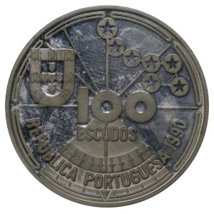 Portugal, 100 Escudos, 1990 year, Star Navigation
