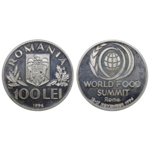 Romania, 100 Lei, 1996 year, World Food Summit - Rome