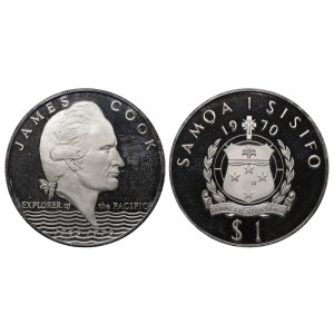 Samoa, 1 Tala, 1970 year, 200th Anniversary of the Voyages of James Cook