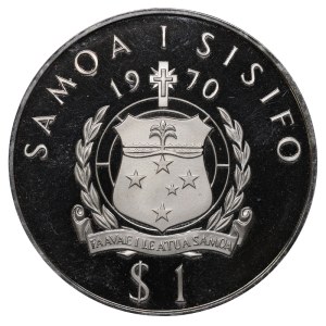 Samoa, 1 Tala, 1970 year, 200th Anniversary of the Voyages of James Cook